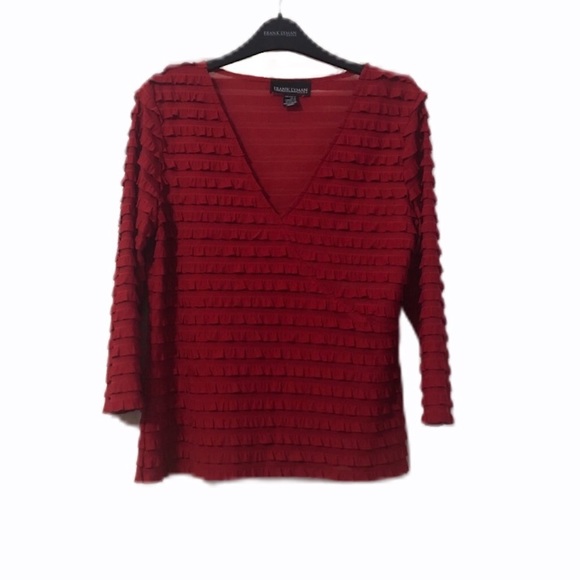 Frank Lyman Design Tops - Frank Lyman Design Size 14 Red Top